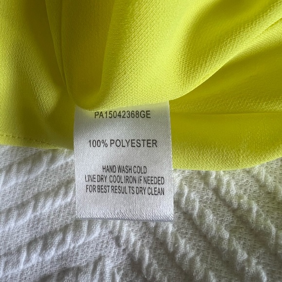 Parker cocktail dress, size small, coral/grey/yellow - Picture 3 of 3